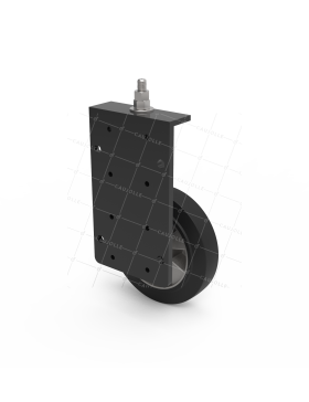 Castor FOR REINFORCED SPRING SLIDING GATE DIAMETER 200 MM LOAD 450KG WITH 100 MM VERTICAL TRAVEL