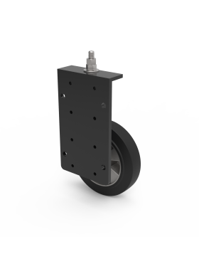 ROULETTE POUR PORTAIL COULISSANT RENFORCÉE À RESSORT DIAMÈTRE 200 MM CHARGE 450KG AVEC 100 MM DE DÉBATTEMENT VERTICAL