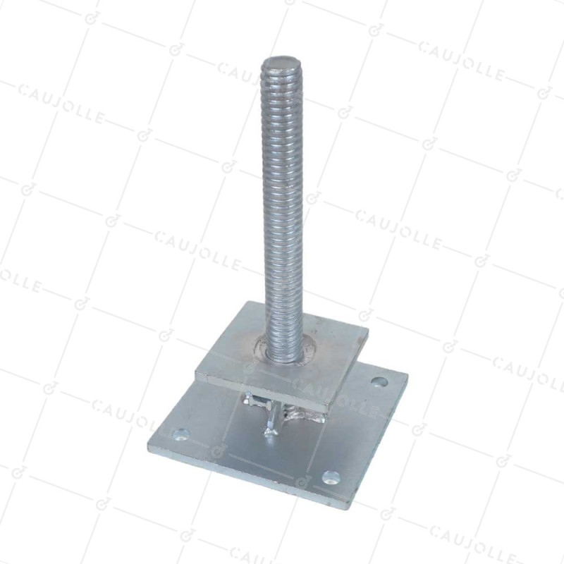 ADJUSTABLE LEVELING FOOT FOR CONTAINERS