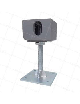 ADJUSTABLE LEVELING FOOT FOR CONTAINERS