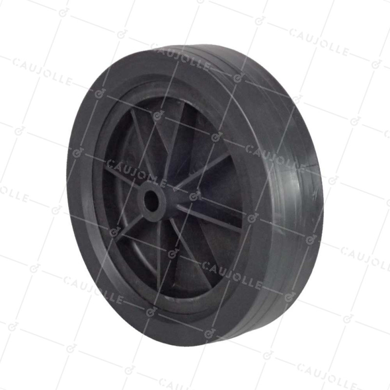 ROUE DE TONDEUSE DIAMÈTRE 170 MM CHARGE 25 KG AXE 12 MM