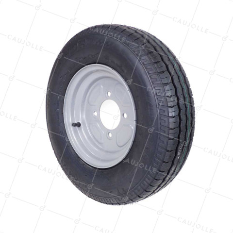 PREMIUM TRAILER WHEEL DIAMETER 500 MM LOAD 475KG AXLE 85 MM - S2921 145R10 G SPEED • Caujolle