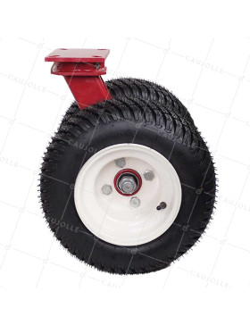Castor DOUBLE Wheel INFLATED LARGE FORMAT DIAMETER 400 MM LOAD 1000 KG - S20-1 400 DOUBLE INFLATED