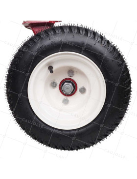 ROULETTE DOUBLE ROUE GONFLÉE GRAND FORMAT DIAMÈTRE 400 MM CHARGE 1000 KG - S20-1 400 DOUBLE GONFLEE