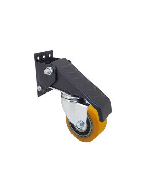 LOT DE 4 - ROULETTE POLYURÉTHANE RETRACTABLE POUR ÉTABLI DIAMÈTRE 60 MM CHARGE 60KG LOT DE 4 - ELEVATOR PU X4