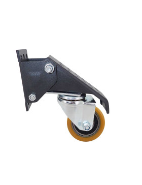 SET OF 4 - RETRACTABLE POLYURETHANE WHEELS FOR WORKBENCH 60 MM DIAMETER LOAD 60KG SET OF 4 - ELEVATOR PU X4