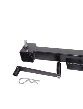 Castor Retractable BLACK WITH A 10 CM STROKE CRANK DIAMETER 200 MM LOAD 750 KG