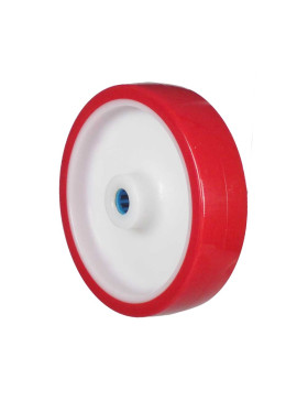 Wheel BI MATERIAL NYLON POLYURETHANE DIAMETER 200 MM LOAD 300 KG Bearing BALL BEARINGS STAINLESS STEEL 20 MM - S2450BP 200/50 LM