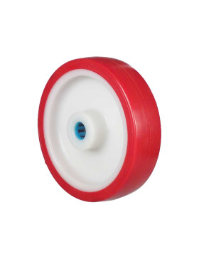 Wheel BI MATERIAL NYLON POLYURETHANE DIAMETER 175 MM LOAD 300 KG Bearing WITH ROLLERS STAINLESS STEEL 20 MM - S2450BP 175/45 LM5