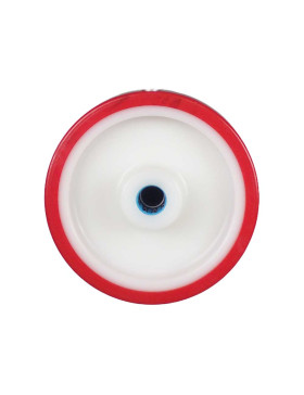 ROUE BI MATIERE NYLON POLYURETHANE DIAMETRE 160 MM CHARGE 200 KG ROULEMENT A ROULEAUX INOX 20 MM - S2450BP 160/40 LM58 RR INOX 2