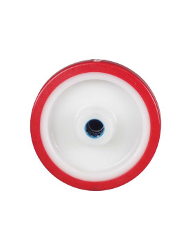 ROUE BI MATIERE NYLON POLYURETHANE DIAMETRE 150 MM CHARGE 200 KG ROULEMENT A ROULEAUX INOX 20 MM - S2450BP 150/40 LM60 RR INOX 2