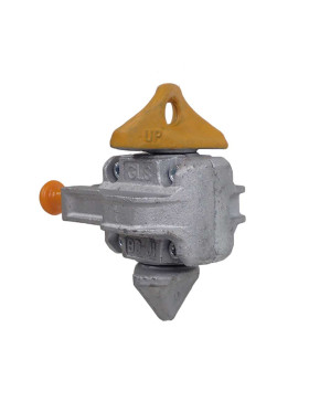 SEMI-AUTOMATIC LOCK FOR CONTAINER STACKING