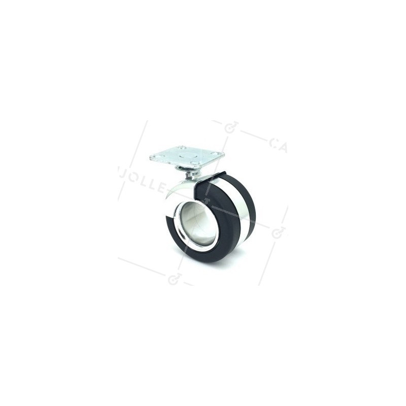ROULETTE POUR PETIT MOBILIER DESIGN À PLATINE DIAMÈTRE 65 MM CHARGE 50 KG - BURO 65P