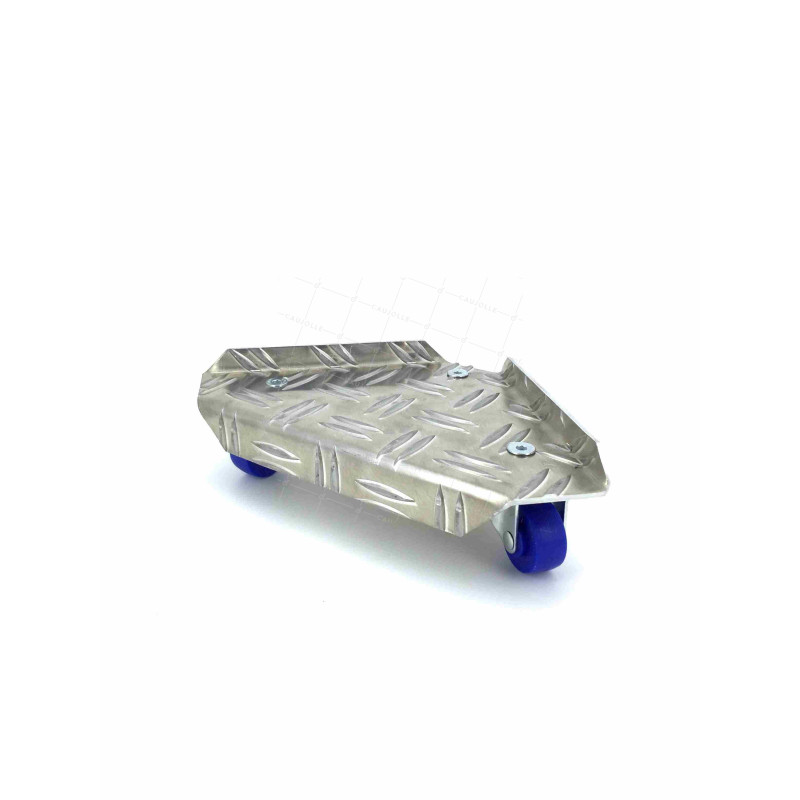 PLATEAU A ROULETTES D'ANGLE POUR DEPLACER DES ARMOIRES CHARGE 70 KG UNITAIRE