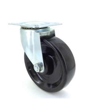 Castor wheel high temperatures 270° 125 mm diameter with swivel plate phenolic resin roller 1