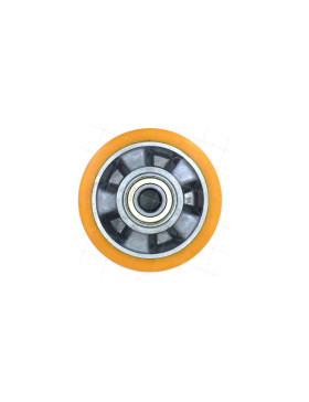 ROUE POLYURETHANE INDUSTRIELLE DIAMÈTRE 125 MM AXE 20 MM S2013