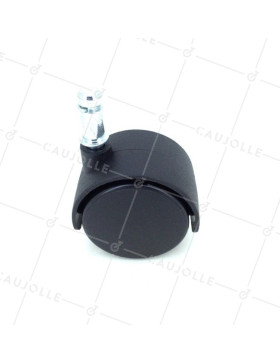 ROULETTE DE CHAISE À CLIPSER DIAMÈTRE 50 MM À TIGE LISSE DE 10 MM CHARGE 50 KG - S49TL 50/10