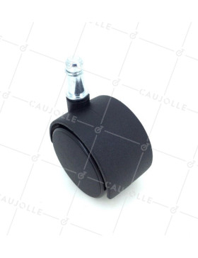 ROULETTE DE CHAISE À CLIPSER DIAMÈTRE 50 MM À TIGE LISSE DE 10 MM CHARGE 50 KG - S49TL 50/10 • Caujolle