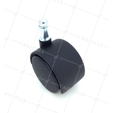 ROULETTE DE CHAISE À CLIPSER DIAMÈTRE 50 MM À TIGE LISSE DE 10 MM CHARGE 50 KG - S49TL 50/10 • Caujolle