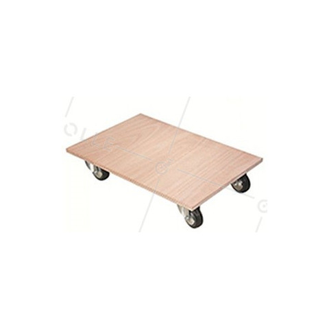PLATEAU ROULANT EN BOIS 40x60 CM CHARGE 250 KG  • Caujolle