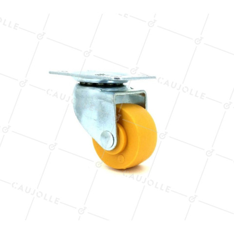 FURNITURE CASTOR WHEEL S120 ORANGE • Caujolle