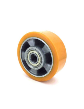 ROUE POLYURETHANE INDUSTRIELLE DIAMÈTRE 125 MM AXE 20 MM S2013