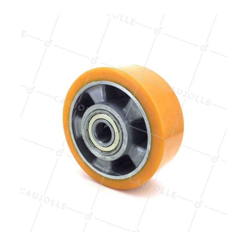 POLYURETHANE WHEEL ALUMINIUM BODY 125 MM DIAMETER 20 MM BORE S2013