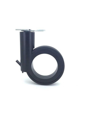 ROULETTE FUTURISTE NOIRE À PLATINE DIAMÈTRE 110 MM CHARGE 45 KG - GRAVITY110PN