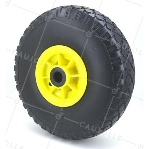 ROUE DE DIABLE INCREVABLE DIAMÈTRE 260 MM CHARGE 100 KG AXE 20 MM ROULEAUX - S4000PR20 • Caujolle