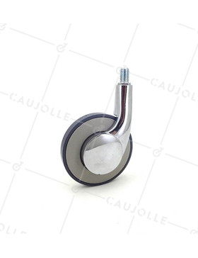 ROULETTE À TIGE FILETÉE DESIGN DIAMÈTRE 80 MM CHARGE 25 KG - S45TF • Caujolle