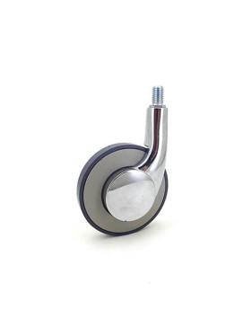 ROULETTE À TIGE FILETÉE DESIGN DIAMÈTRE 80 MM CHARGE 25 KG - S45TF