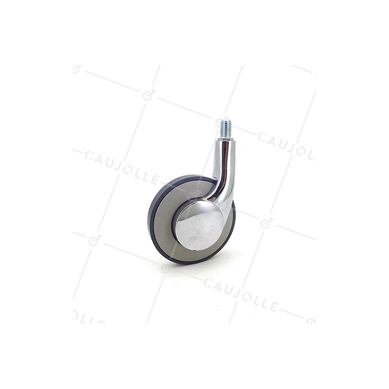ROULETTE À TIGE FILETÉE DESIGN DIAMÈTRE 80 MM CHARGE 25 KG - S45TF