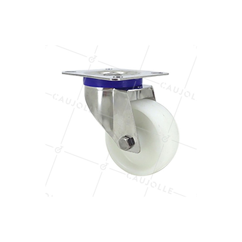 STAINLESS STEEL swivel castor wheel 80 mm diameter nylon 1