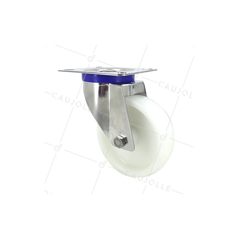 STAINLESS STEEL swivel castor wheel 100 mm diameter nylon 1