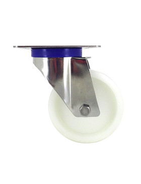 STAINLESS STEEL swivel castor wheel 100 mm diameter nylon 2