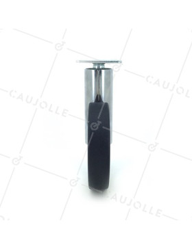 ROULETTE FUTURISTE CHROMÉE À PLATINE DIAMÈTRE 90 MM CHARGE 35KG - GRAVITY90PC
