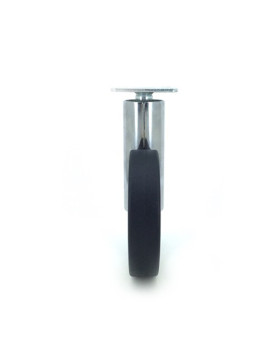 ROULETTE FUTURISTE CHROMÉE À PLATINE DIAMÈTRE 90 MM CHARGE 35KG - GRAVITY90PC