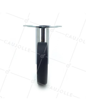 ROULETTE FUTURISTE CHROMÉE À PLATINE DIAMÈTRE 110 MM CHARGE 45KG - GRAVITY110PC