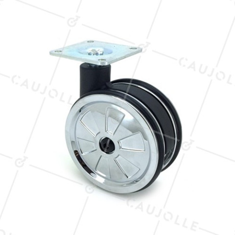 Castor wheel Chrom' 75P • Caujolle