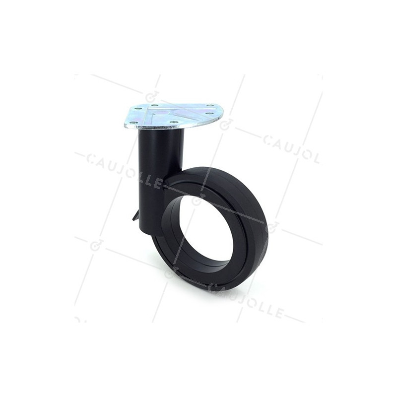 Modern designer castor wheel GRAVITY 110P BLACK