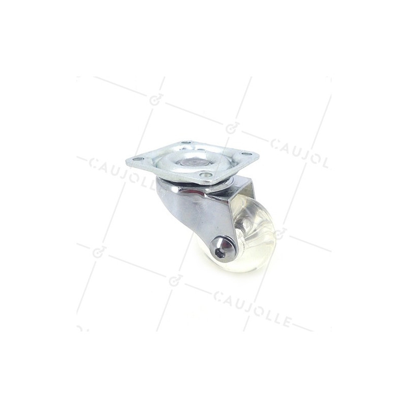 Transparent castor wheel CRYSTAL TR35 P