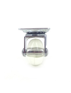 ROULETTE DESIGN TRANSPARENTE SOUPLE DIAMÈTRE 35 MM CHARGE 35 KG - CRYSTAL35P