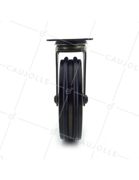 Castor RETRO DESIGN IN GOLD ALUMINUM DIAMETER 125 MM LOAD 70KG - GOLDSTYL125P