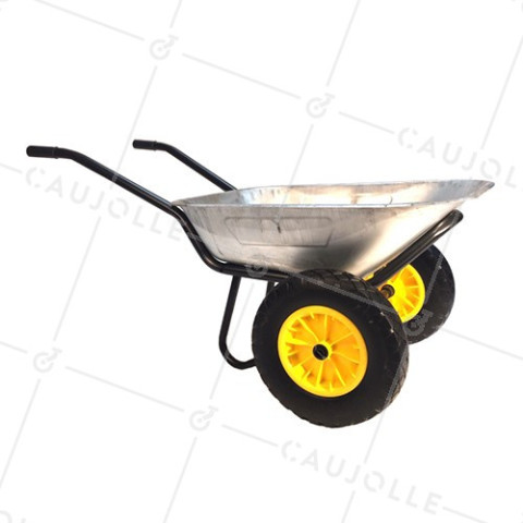 BROUETTE AVEC ROUES INCREVABLES CHARGE 150 KG • Caujolle