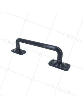 POIGNÉE TUBULAIRE EN ACIER NOIR POUR PORTAIL LONGUEUR 225 MM DIAMÈTRE 14 MM • Caujolle