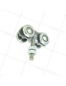 CHARIOT 4 GALETS POUR PORTE SUSPENDUE DE 42KG - PETIT 4.2.4 • Caujolle