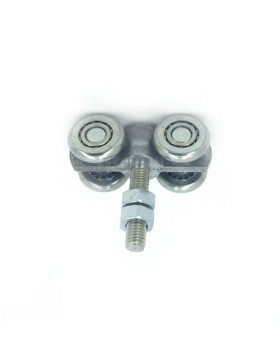 Small 4-roller fixed-position cantilever door carriage for sliding door 2