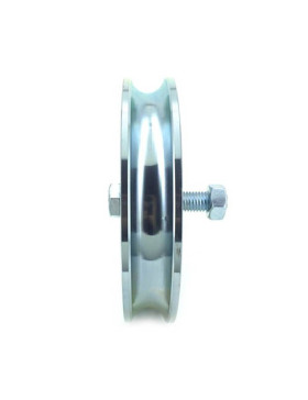 Wheel FOR REINFORCED SLIDING GATE WITH NARROW ROUND GROOVE 20 MM DIAMETER 160 MM