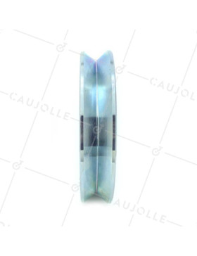 LARGE GROOVED DOOR ROLLER TRIANGULAR 160 MM DIAMETER