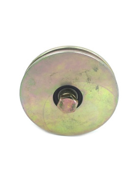 GALET DE PORTAIL ÉTROIT À GORGE CARRÉE DE 8 MM ET DIAMÈTRE 120 MM
